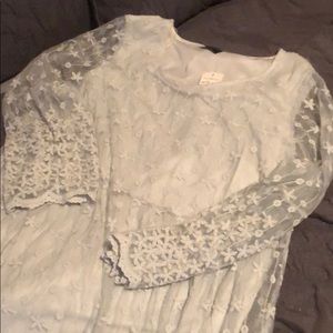 Light Sky Blue lace sack dress